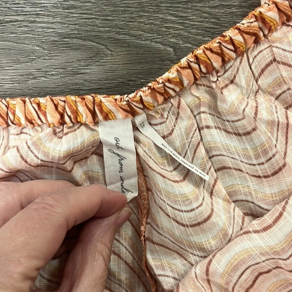 Urban Outfitters Out From Under Sand Dollar Romper in Orange XS - Picture 3 of 6